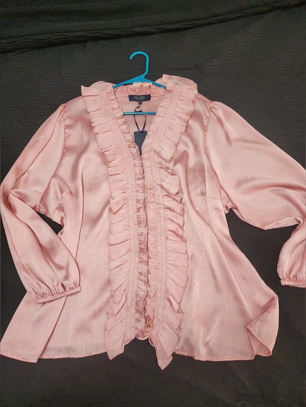 Coquette Silky Ruffle Blouse